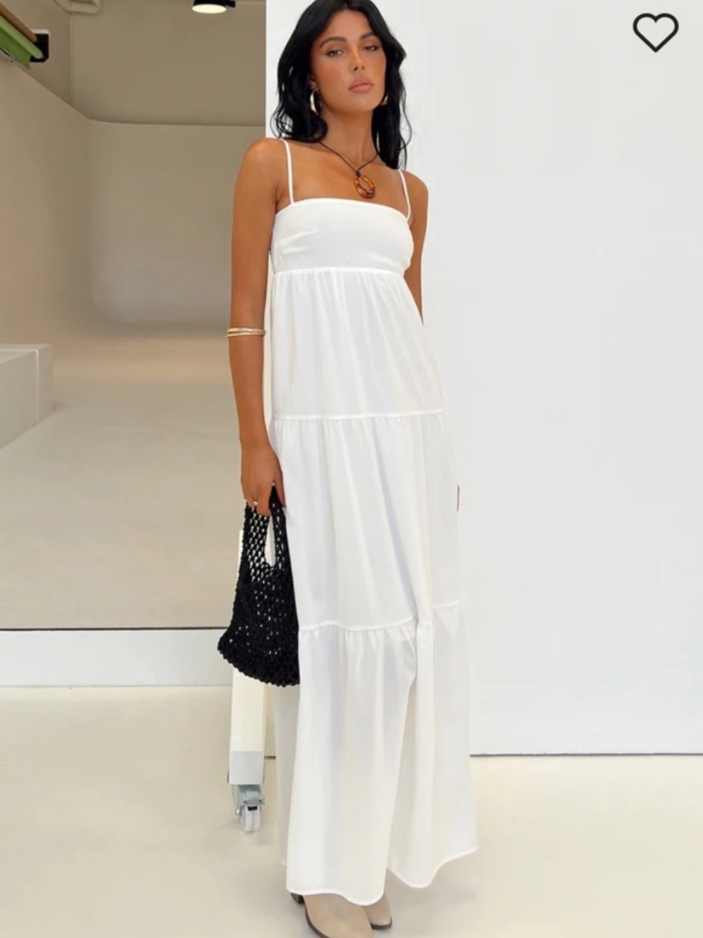 Princess Polly Warrego Maxi Dress in White Size 4 New with tag - Picture 3 of 11